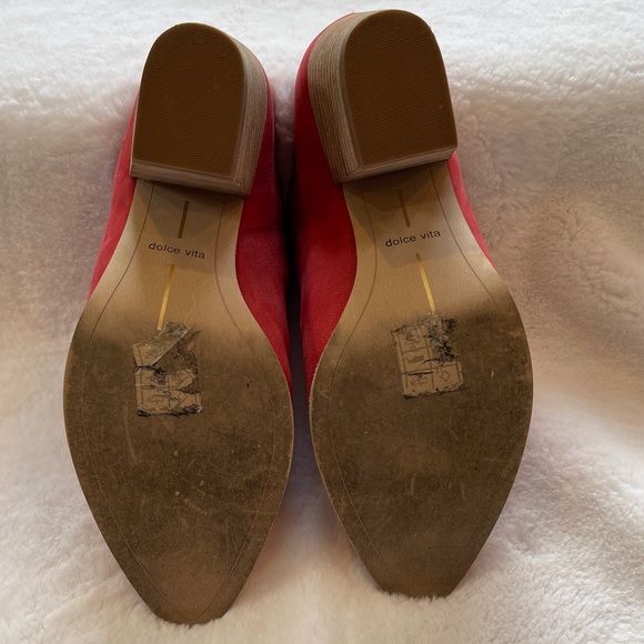 Dolce Vita | Anthropologie Red Leather Mules - Picture 9 of 11